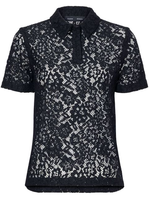 Proenza Schouler Kennedy polo top - Black - zdjęcie produktu nr 1