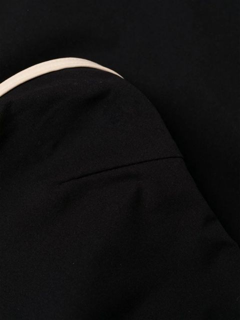 TOTEME striped-edge strapless swimsuit - Black