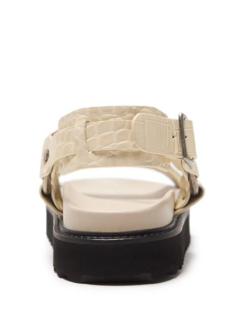 Acne Studios leather buckle sandals - Neutrals