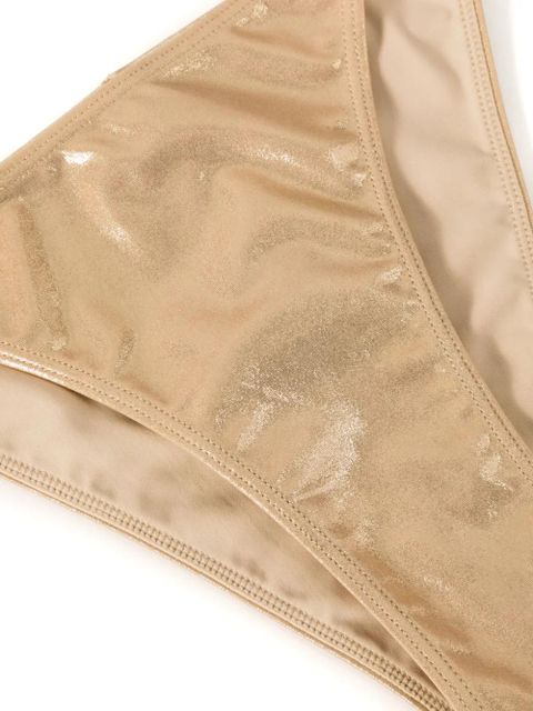 Cult Gaia Vallie metallic bikini bottoms - Gold