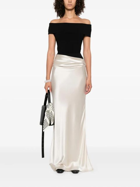 Nanushka Letto draped-detail maxi skirt - Neutrals - zdjęcie produktu nr 2