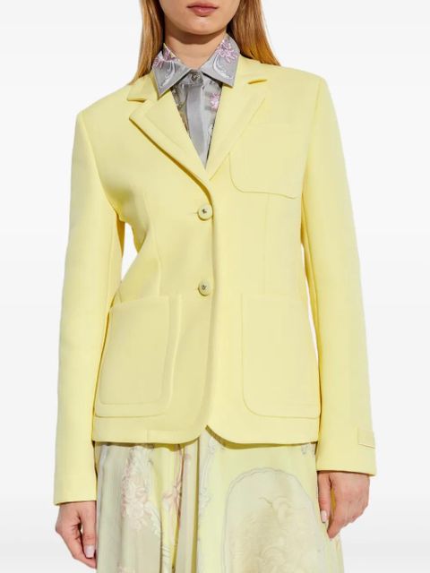Versace single-breasted blazer - Yellow