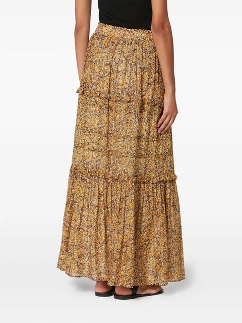 MARANT ÉTOILE Volomia ruffled maxi skirt - Brown