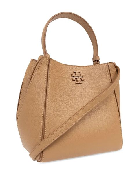 Tory Burch McGraw leather bucket bag - Brown
