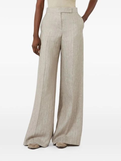 Max Mara Herringbone linen twill trousers - Neutrals - zdjęcie produktu nr 2