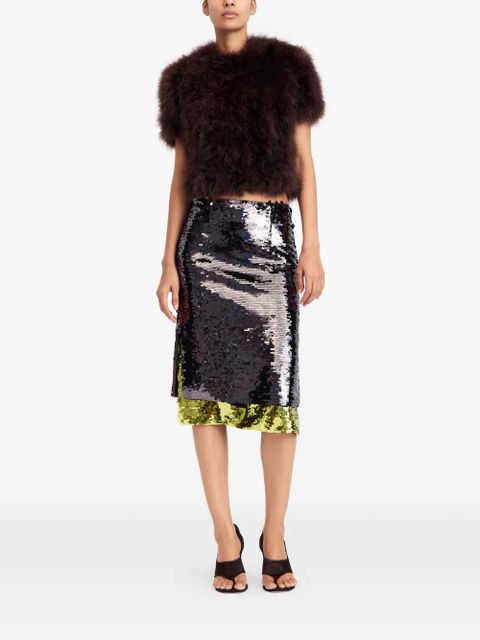 16Arlington Nyla sequin midi skirt - Brown - zdjęcie produktu nr 2