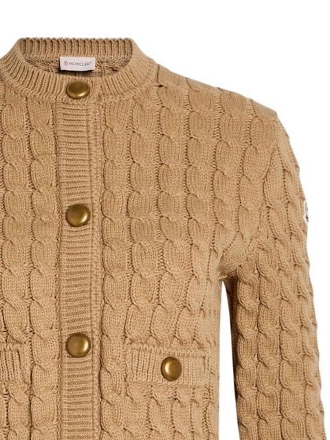 Moncler cable-knit cardigan - Neutrals - zdjęcie produktu nr 2