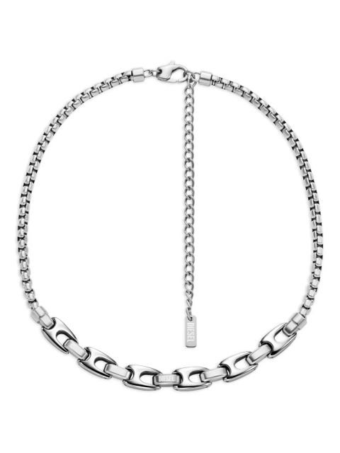 Diesel oval-logo chain necklace - Silver - zdjęcie produktu nr 1