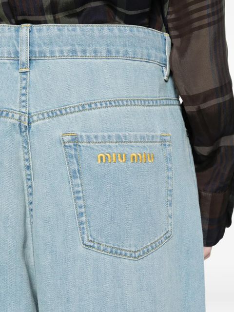 Miu Miu five pockets clear jeans - Blue