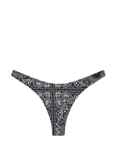 MC2 Saint Barth paisley-print bikini bottoms - Black - zdjęcie produktu nr 1