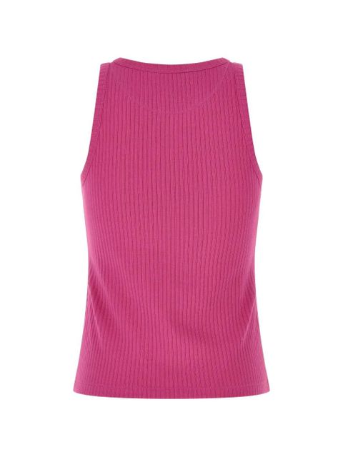 Marni ribbed logo patch tank top - Pink - zdjęcie produktu nr 2