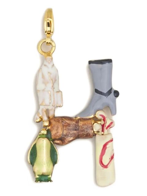 Marni Alphabet "H" charm pendant - Gold