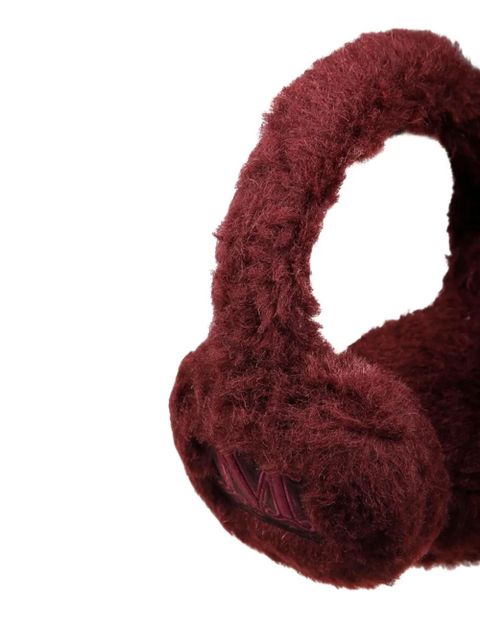 Max Mara shearling-lined earmuffs - Red - zdjęcie produktu nr 2