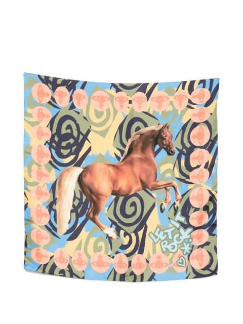 Vivienne Westwood horse scarf - Green - zdjęcie produktu nr 1