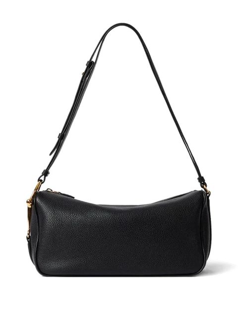 Gucci medium Half Horsebit grained-leather shoulder bag - Black - zdjęcie produktu nr 1