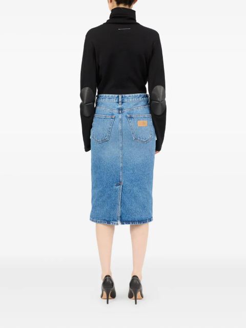 MM6 Maison Margiela cotton midi skirt - Blue