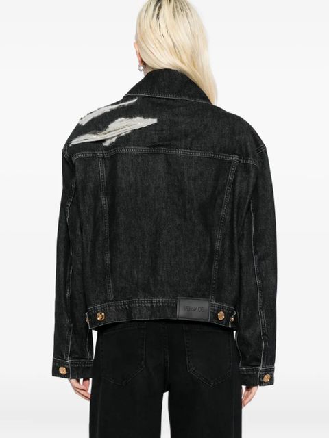 Versace cotton denim jacket - Black