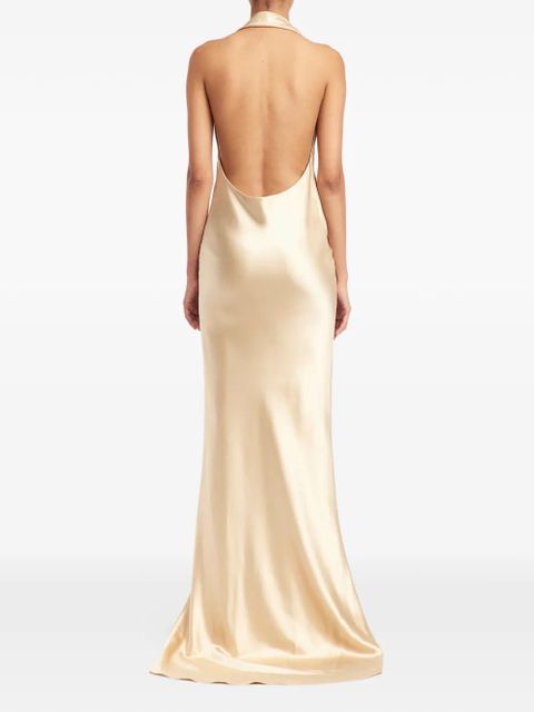 16Arlington Maren plunging neck dress - Neutrals