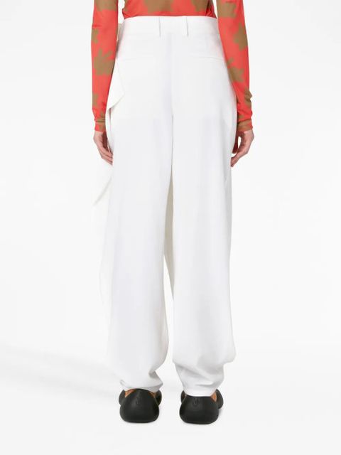 JW Anderson folded-waist straight trousers - White
