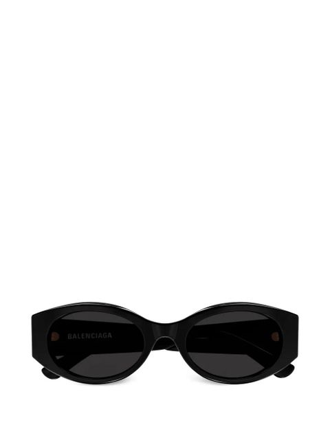 Balenciaga Eyewear oval-frame sunglasses - Black - zdjęcie produktu nr 1