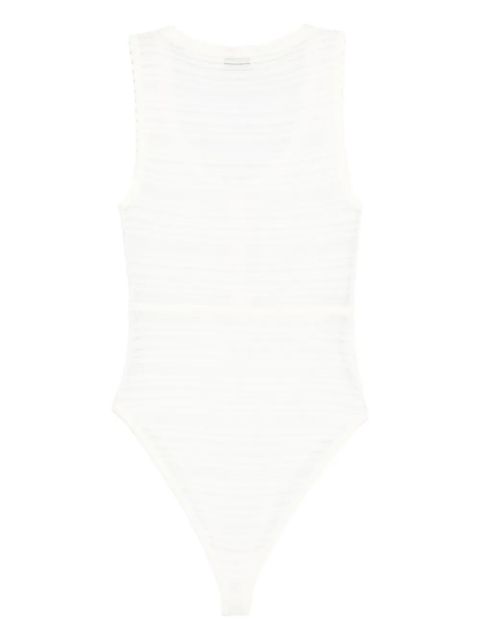 SANDRO pearl-button knitted bodysuit - White - zdjęcie produktu nr 2