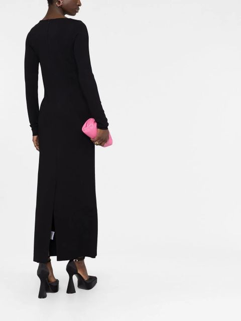 Valentino Garavani square-neck knit maxi dress - Black
