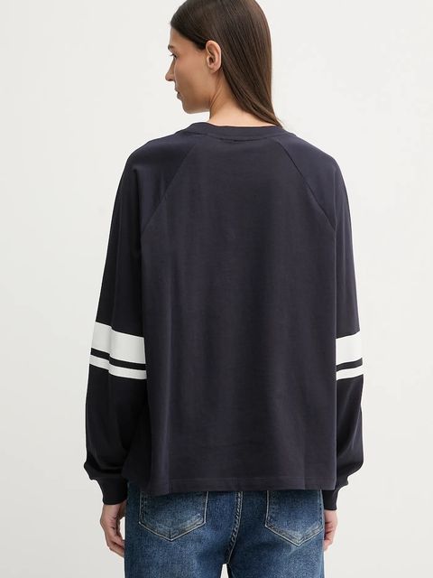 Marc O'Polo longsleeve bawełniany kolor granatowy 5000007518