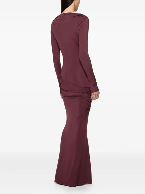 Paris Georgia draped maxi dress - Red