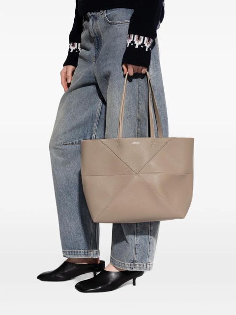 LOEWE medium Puzzle Fold tote bag - Neutrals