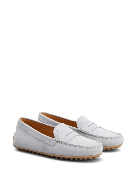 Tod's Gommino penny-slot suede loafers - Grey - zdjęcie produktu nr 2