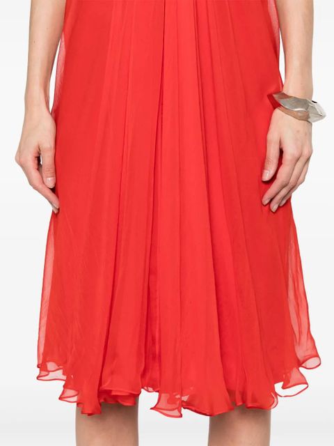 Alexander McQueen strapless dress - Red