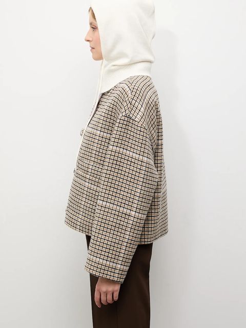 Answear.LAB kominiarka z kaszmirem kolor beżowy