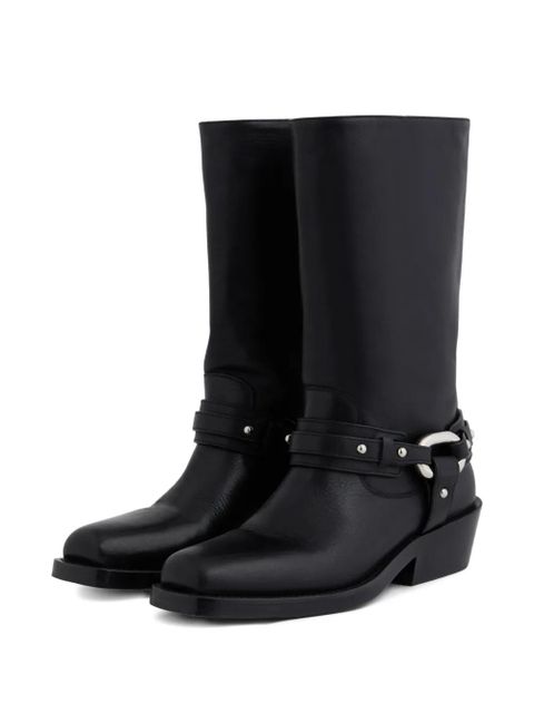 Rabanne XL Link biker boots - Black