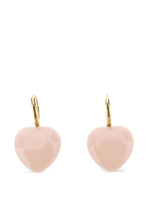 Valentino Garavani heart logo earrings - Pink - zdjęcie produktu nr 2