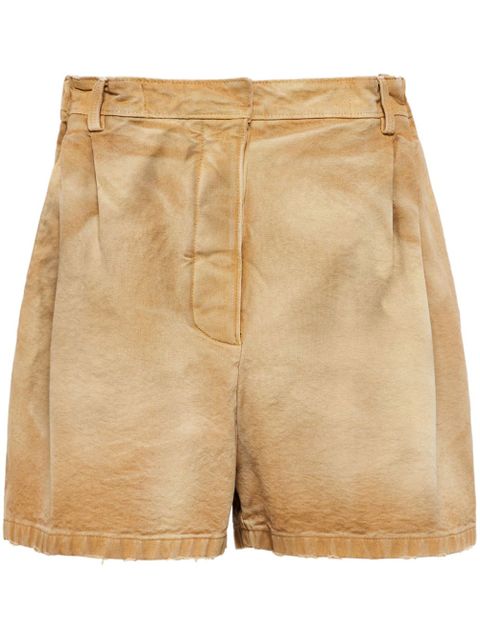 Prada pleat-detailing shorts - Neutrals - zdjęcie produktu nr 1