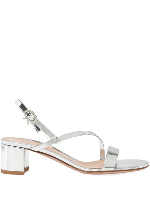 Gianvito Rossi Betsey strappy heeled sandals - Grey - zdjęcie produktu nr 1