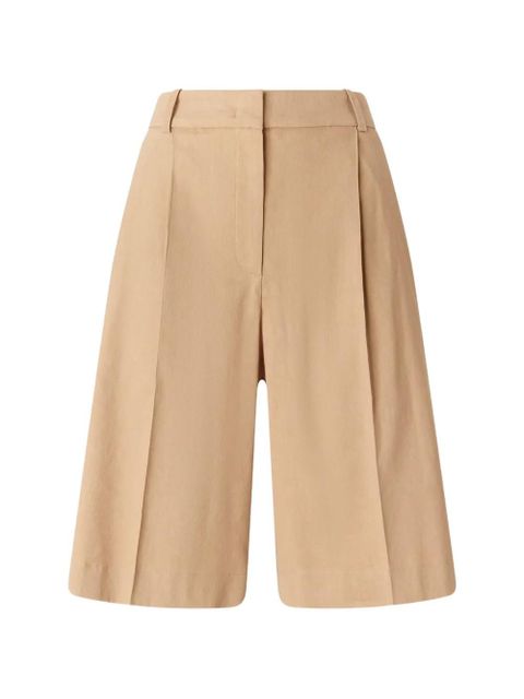 PINKO pleated linen shorts - Neutrals - zdjęcie produktu nr 1