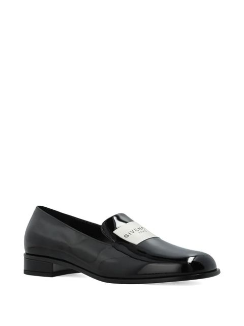 Givenchy logo-plaque patent leather loafers - Black - zdjęcie produktu nr 2