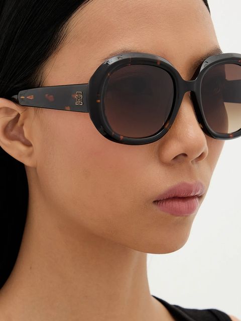 Tommy Hilfiger okulary przeciwsłoneczne damskie kolor czarny TH 2284/S