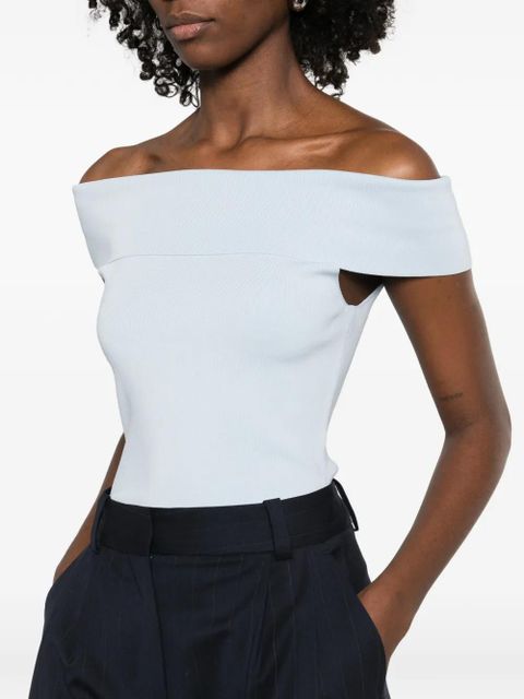 Maje off-shoulder top - Blue