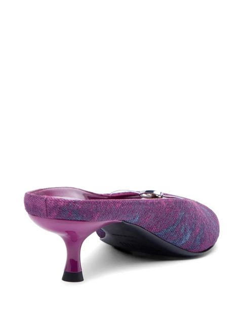Diesel D-Diam's-Sa denim heeled mules - Purple