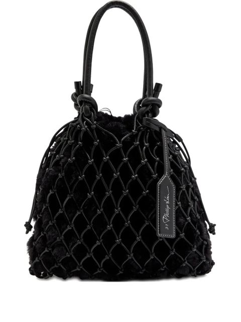 3.1 Phillip Lim mini macrame tote bag - Black - zdjęcie produktu nr 1