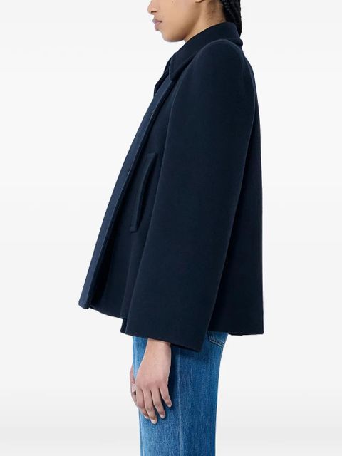 Chloé double-breasted cropped jacket - Blue