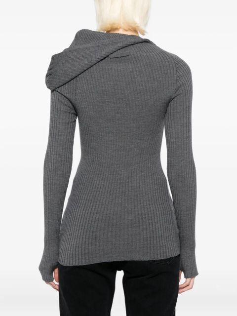 Jean Paul Gaultier halterneck knit top - Grey