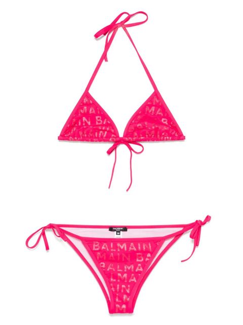 Balmain logo-print bikini - Pink - zdjęcie produktu nr 2
