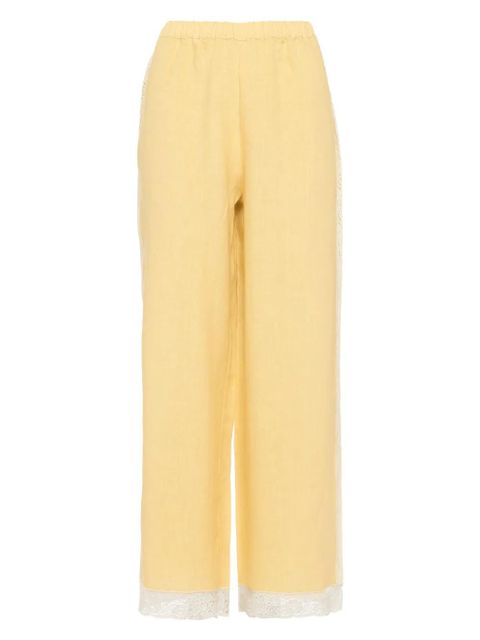 ERES Lagune linen trousers - Yellow - zdjęcie produktu nr 1