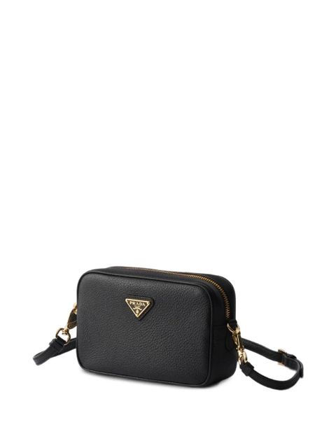 Prada mini leather cross body bag - Black
