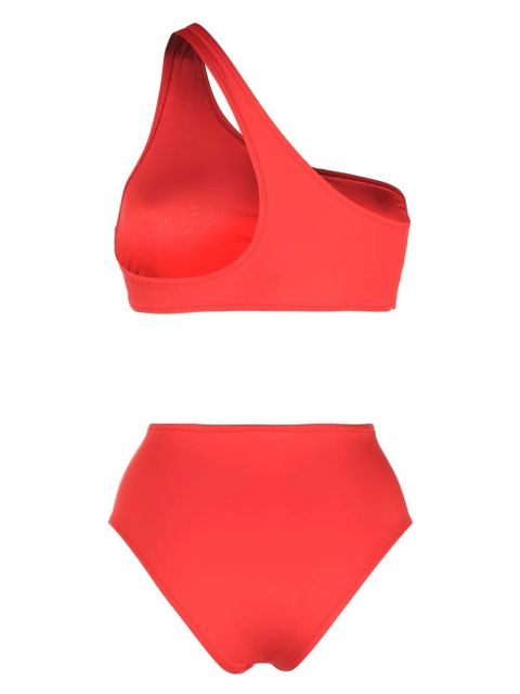Off-White one-shoulder high-waisted bikini - Red - zdjęcie produktu nr 2