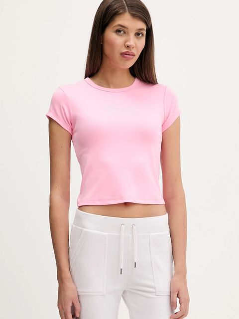 Juicy Couture t-shirt damski kolor różowy JCWCT126301 - zdjęcie produktu nr 1
