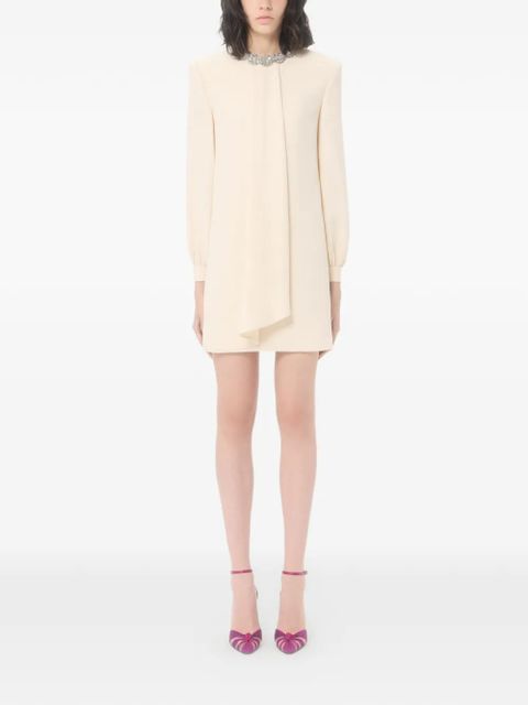 Valentino Garavani cady couture embroidered dress - Neutrals